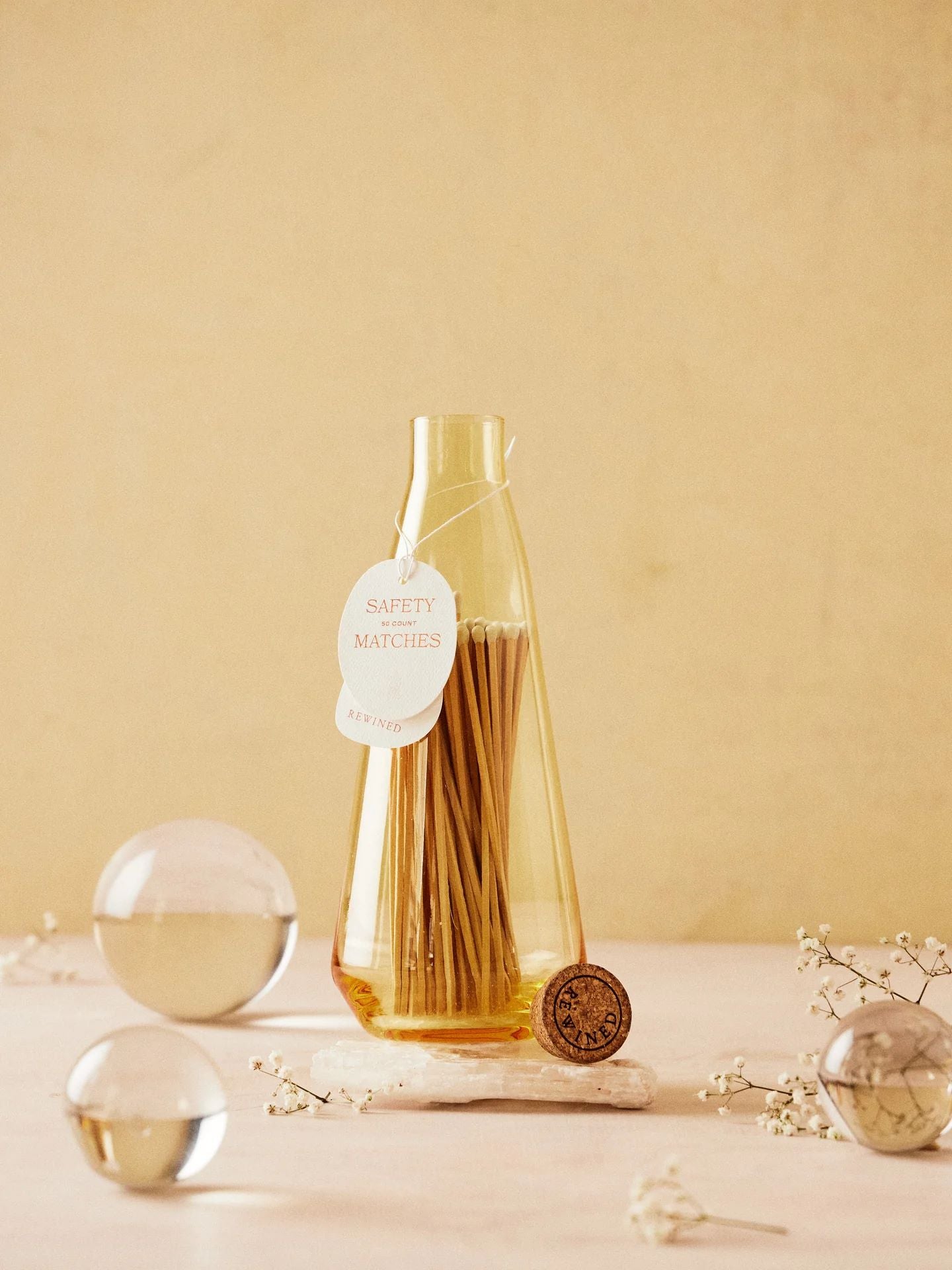 Rewined Safety Matches in Sparkling Bottle