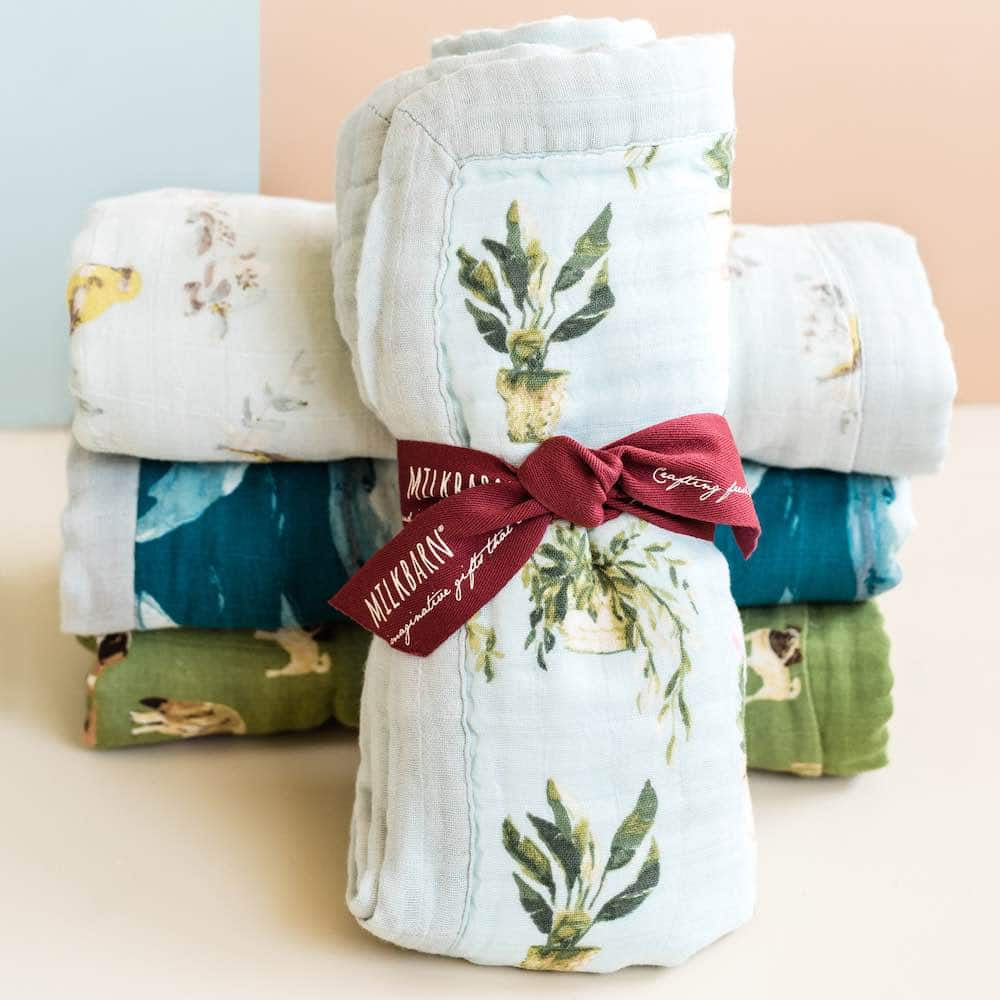 Milkbarn Big Lovey Muslin Blanket