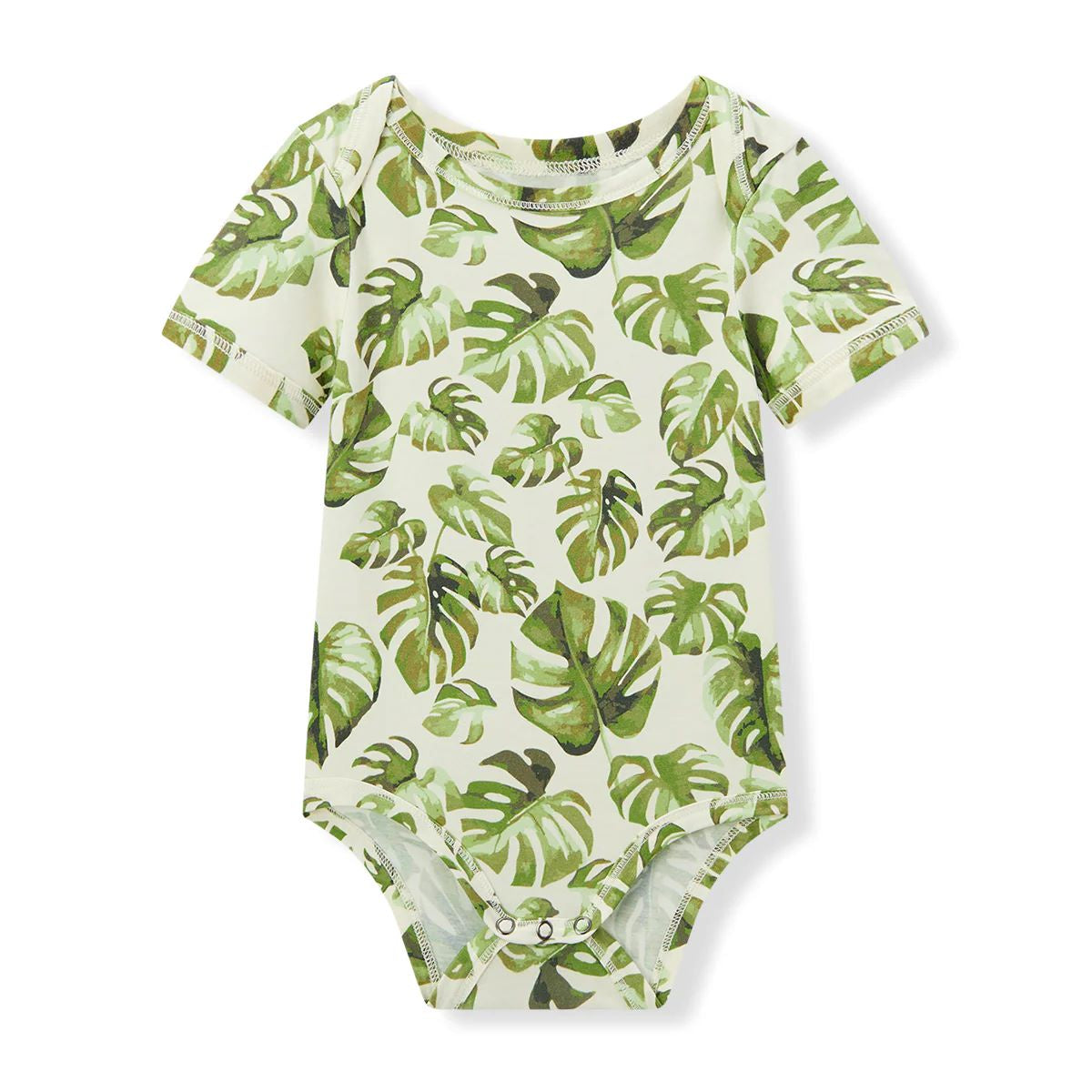 Milkbarn Cotton Stretch Short Sleeve One Piece