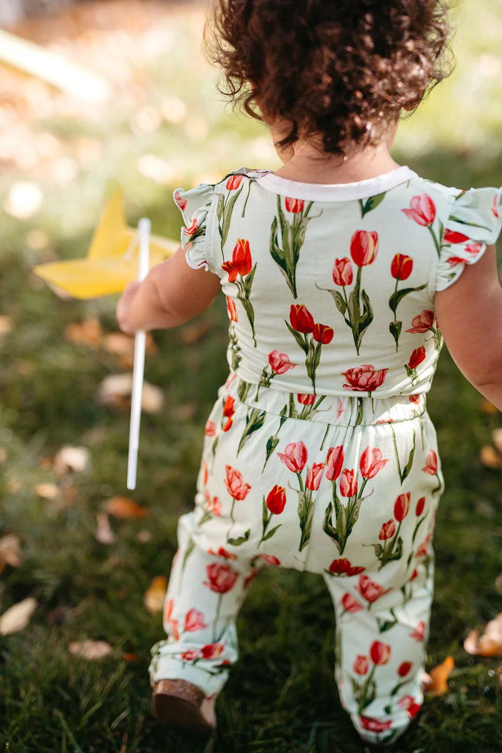 Milkbarn Tulip Luxe Stretch Ruffle One Piece