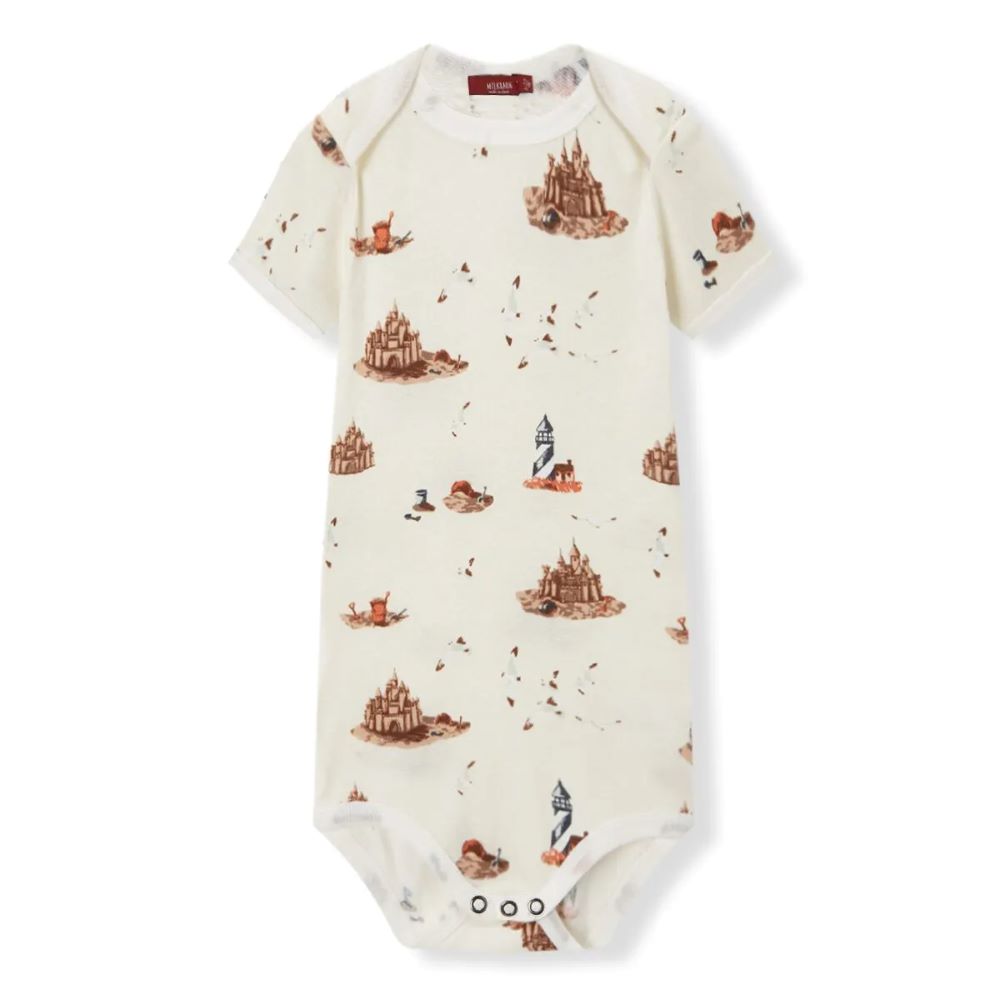 Milkbarn Sandcastle Organic Cotton One Piece
