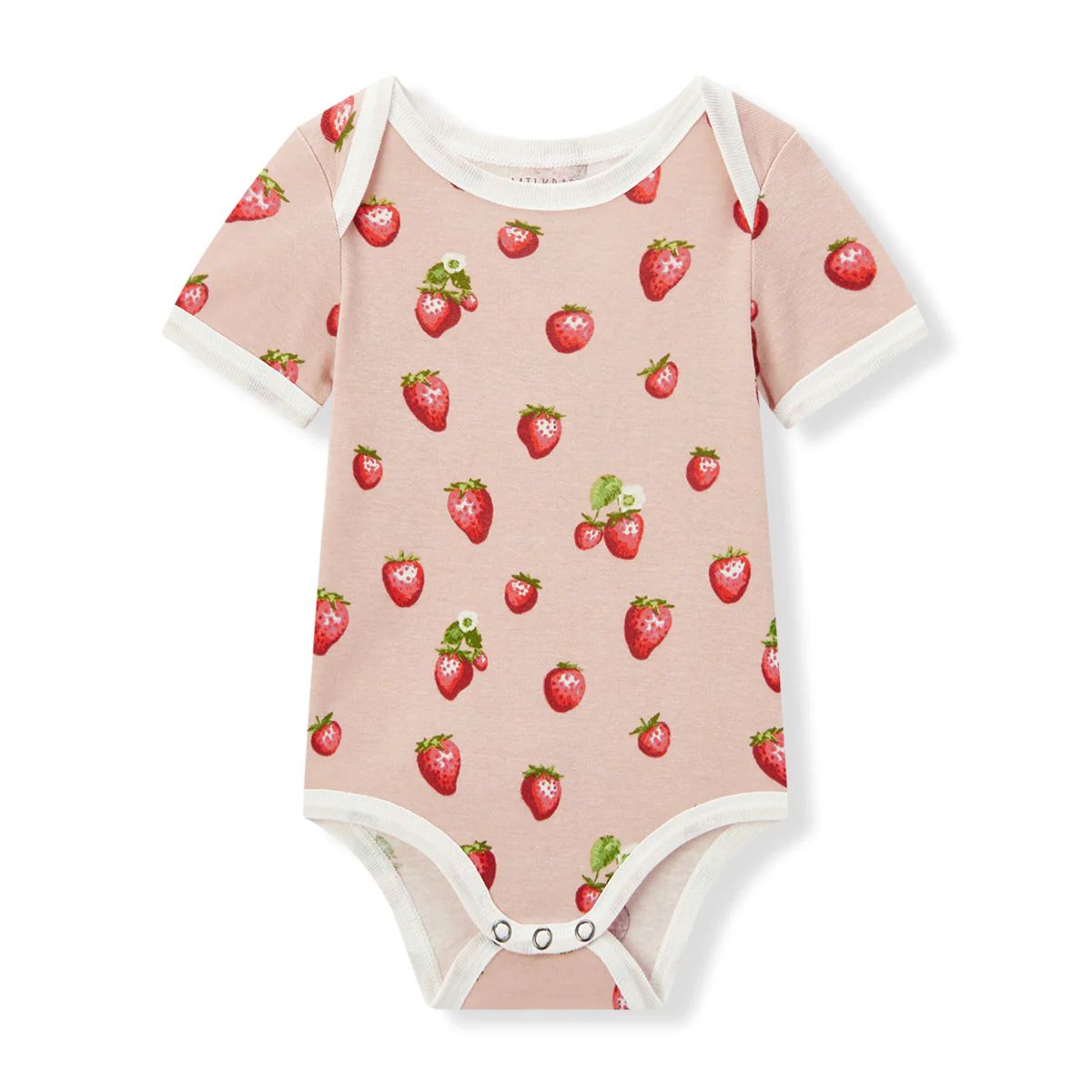 Milkbarn Strawberry Organic Cotton One Piece