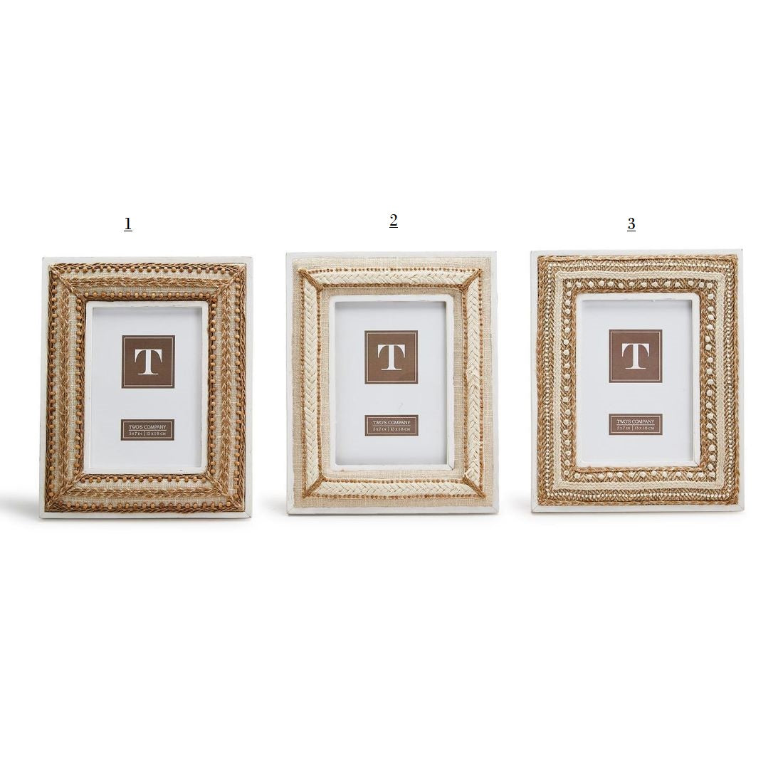 Natural Beaded Picture Frame