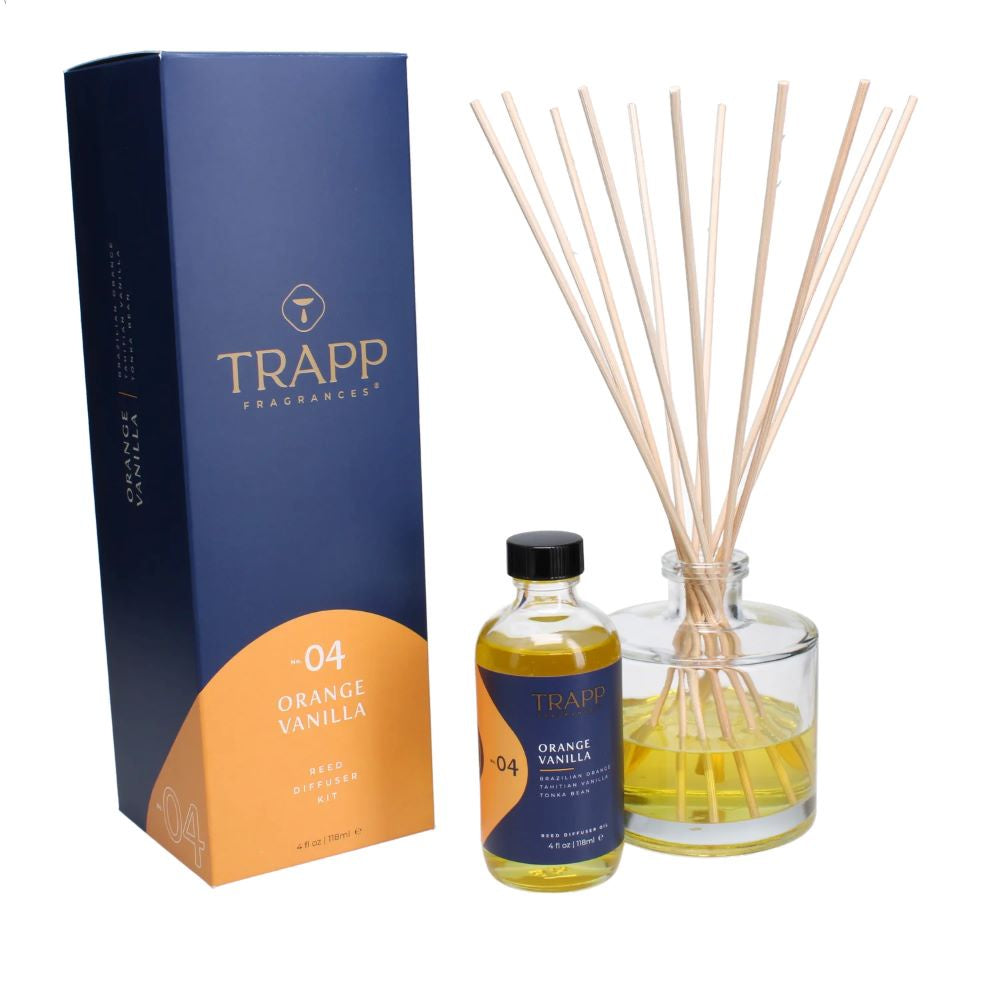 Trapp No. 04 Orange Vanilla Reed Diffuser Kit