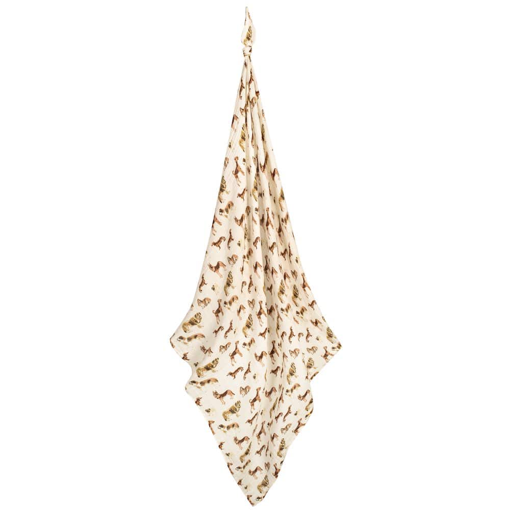 Milkbarn Organic Cotton Swaddle Blanket