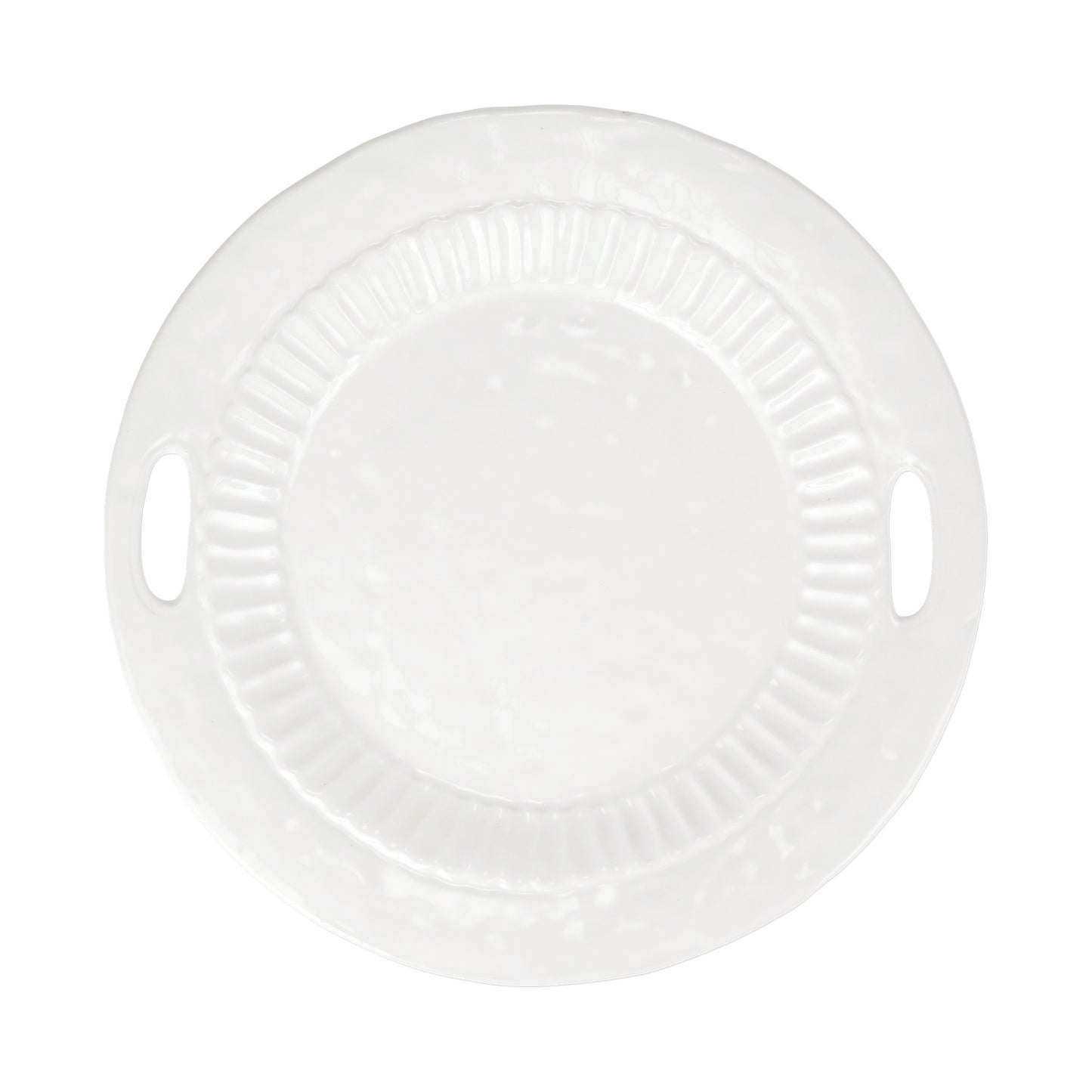 VIETRI Pietra Serena Handled Round Tray