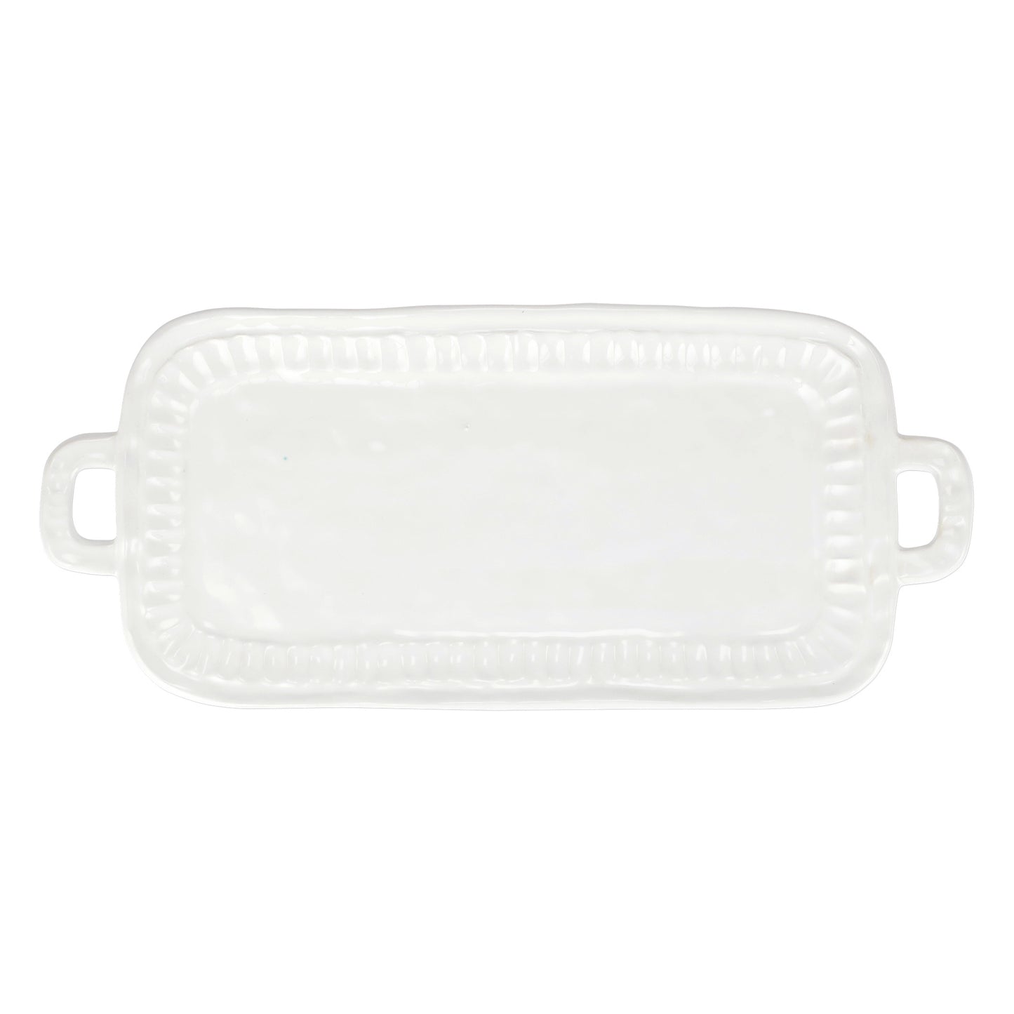 VIETRI Pietra Serena Handled Rectangular Platter