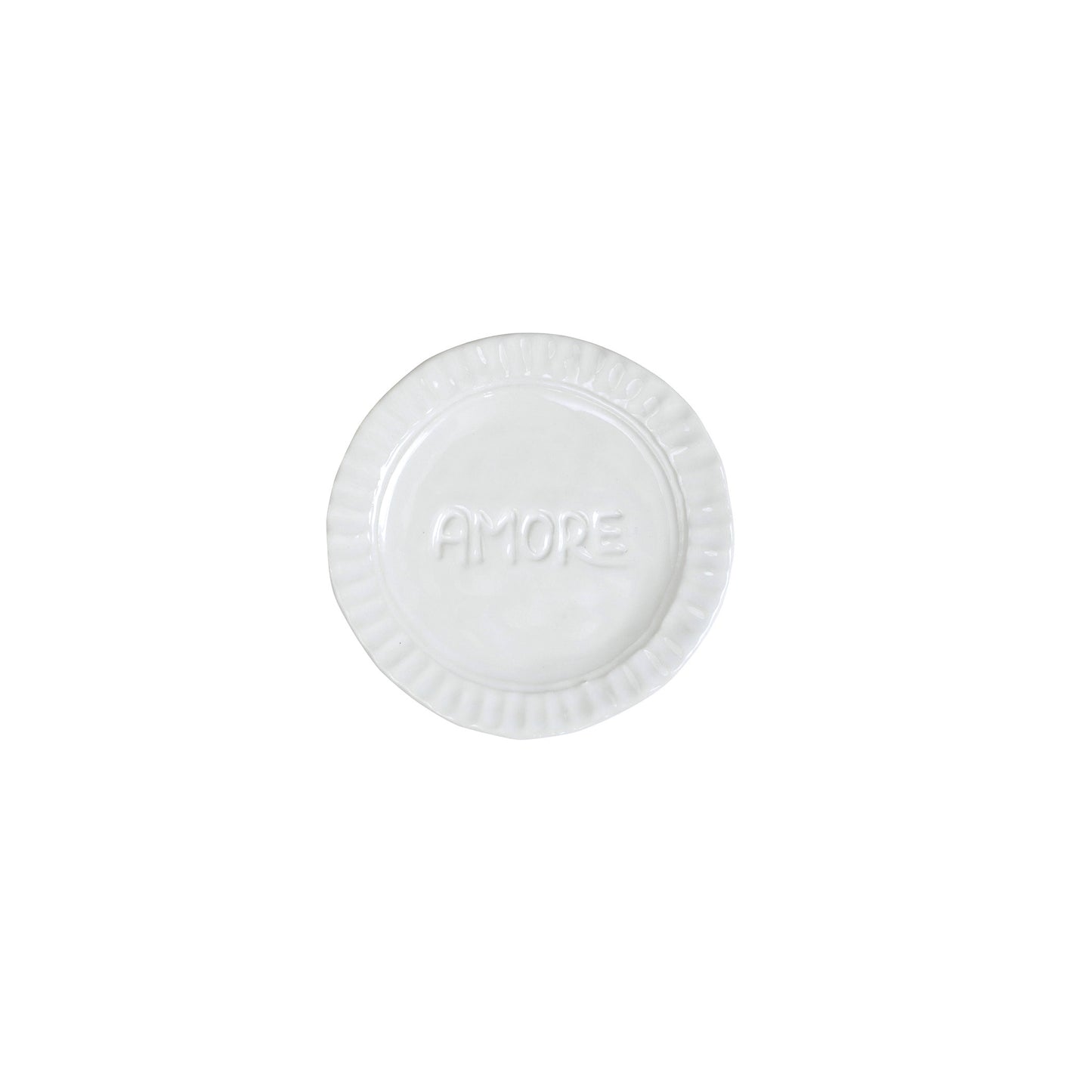 VIETRI Pietra Serena Amore Plate