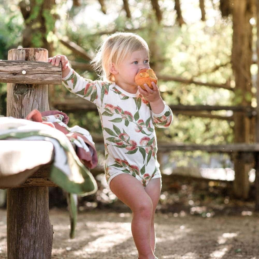 Milkbarn Mushroom Organic Cotton Long Sleeve One Piece