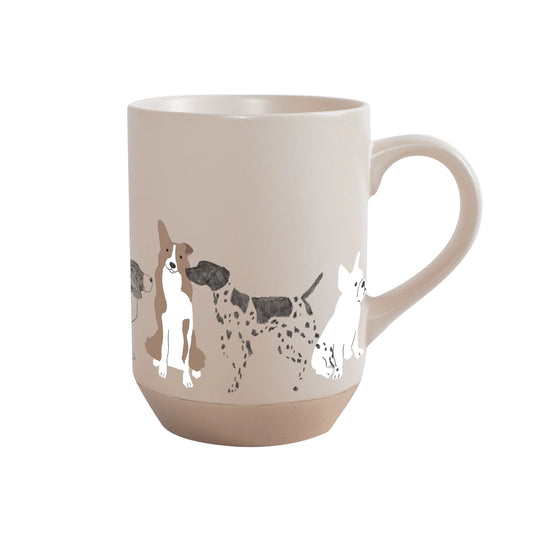 Pencil Dogs Stoneware Mug