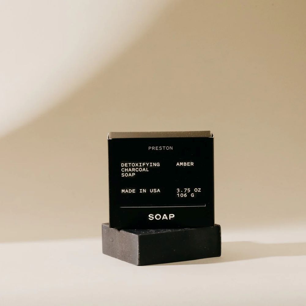 Preston Grooming Detoxifying Charcoal Bar Soap