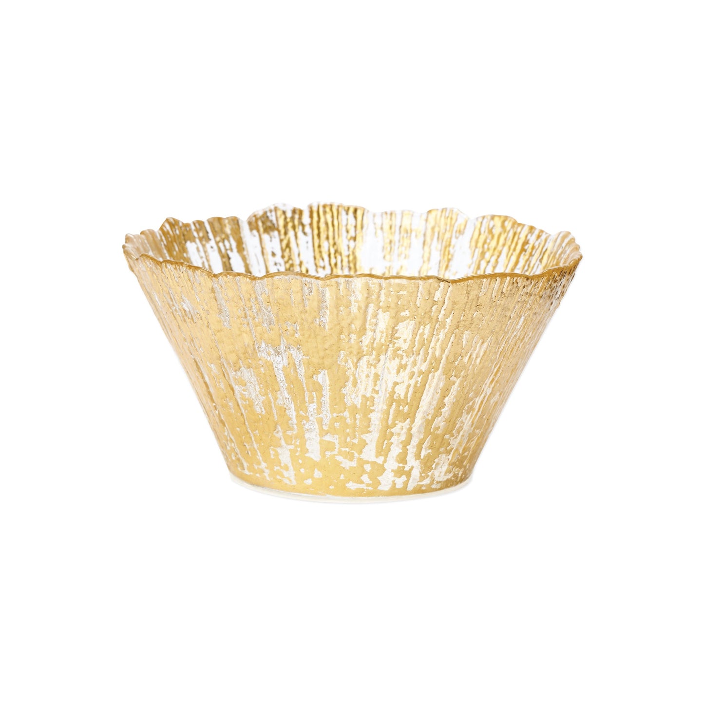 VIETRI Rufolo Glass Gold Brushstroke Small Bowl