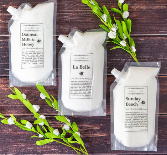 Simplified Soap Goat Milk Lotion Refill Bag