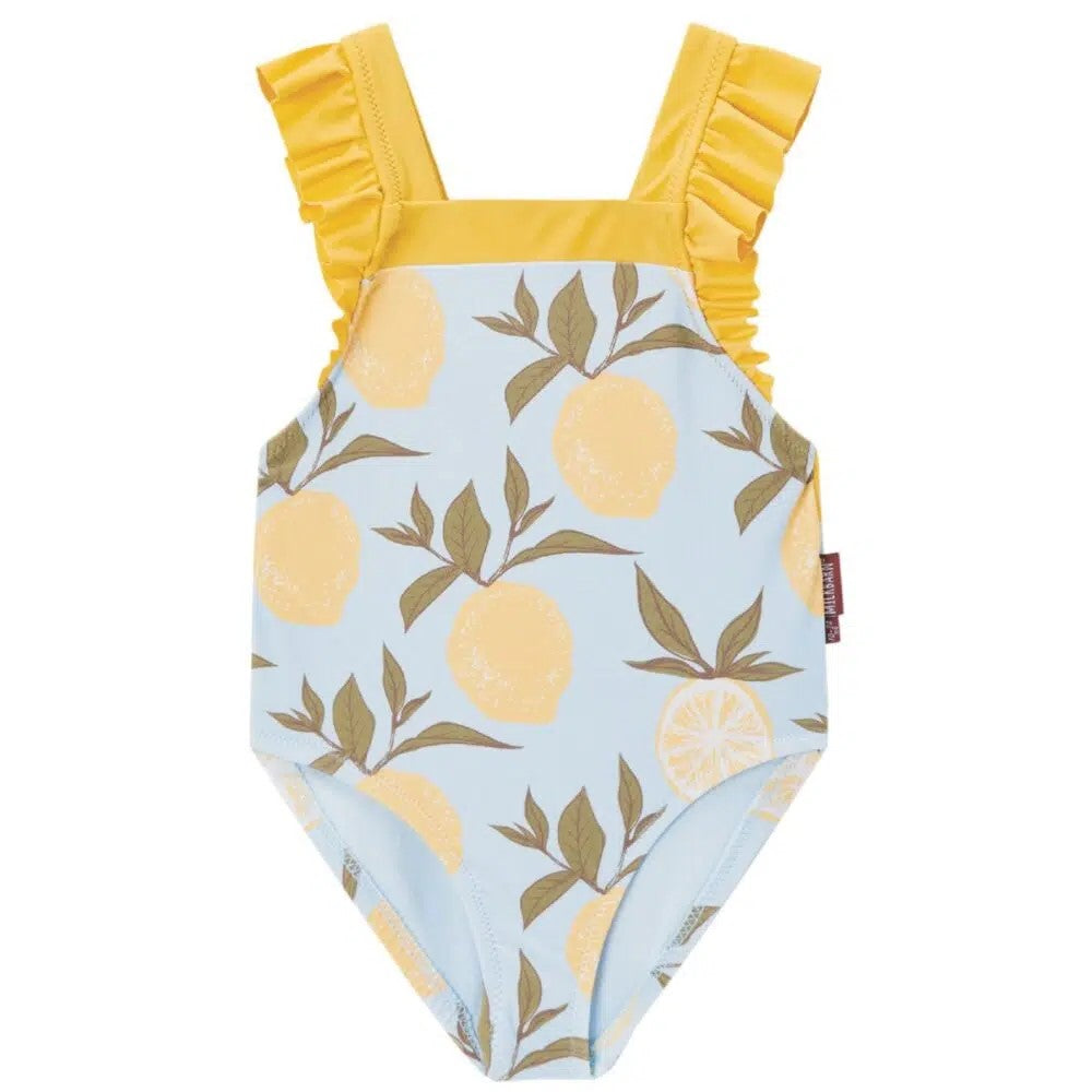Milkbarn Ruffle Square Neck One Piece Swimsuit