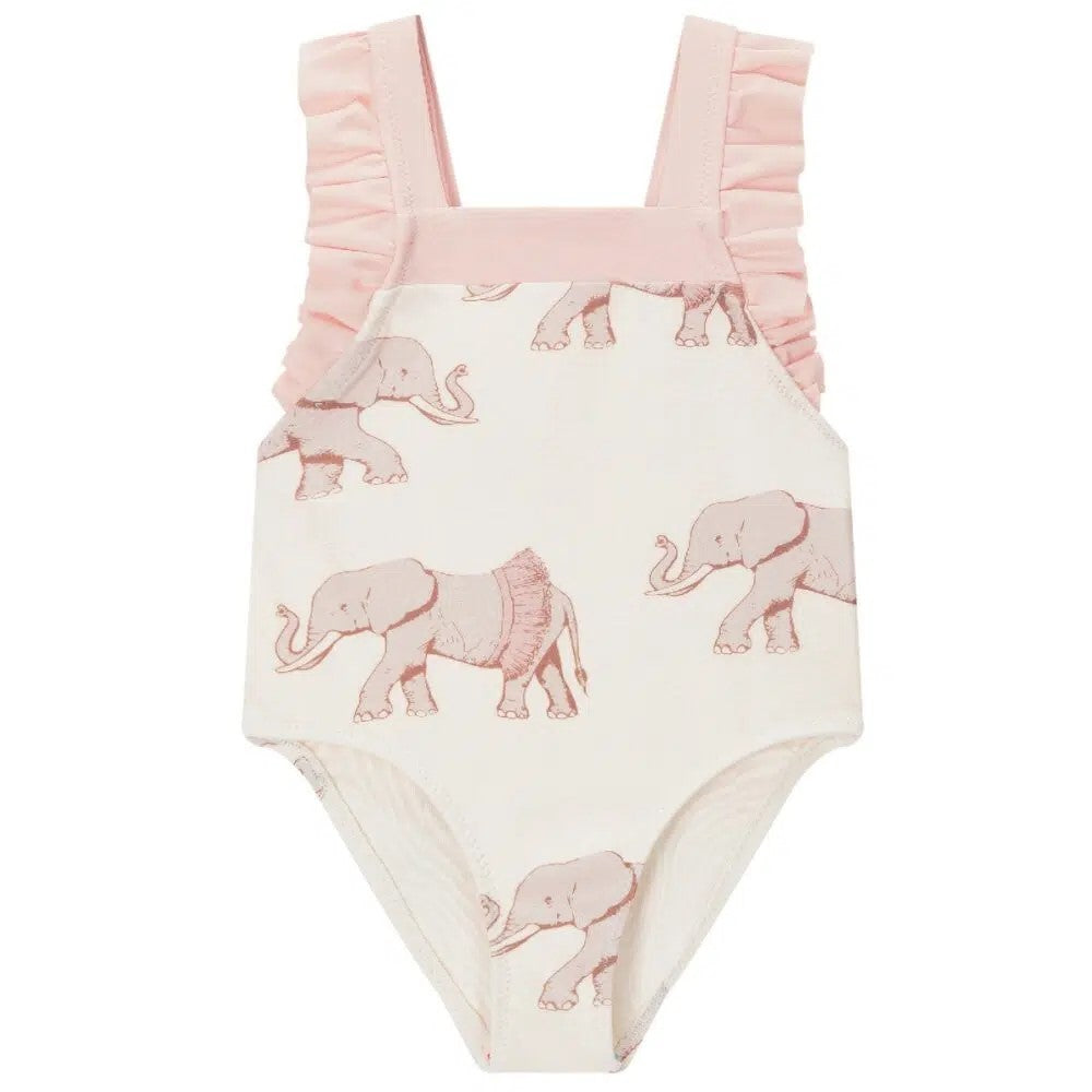 Milkbarn Ruffle Square Neck One Piece Swimsuit