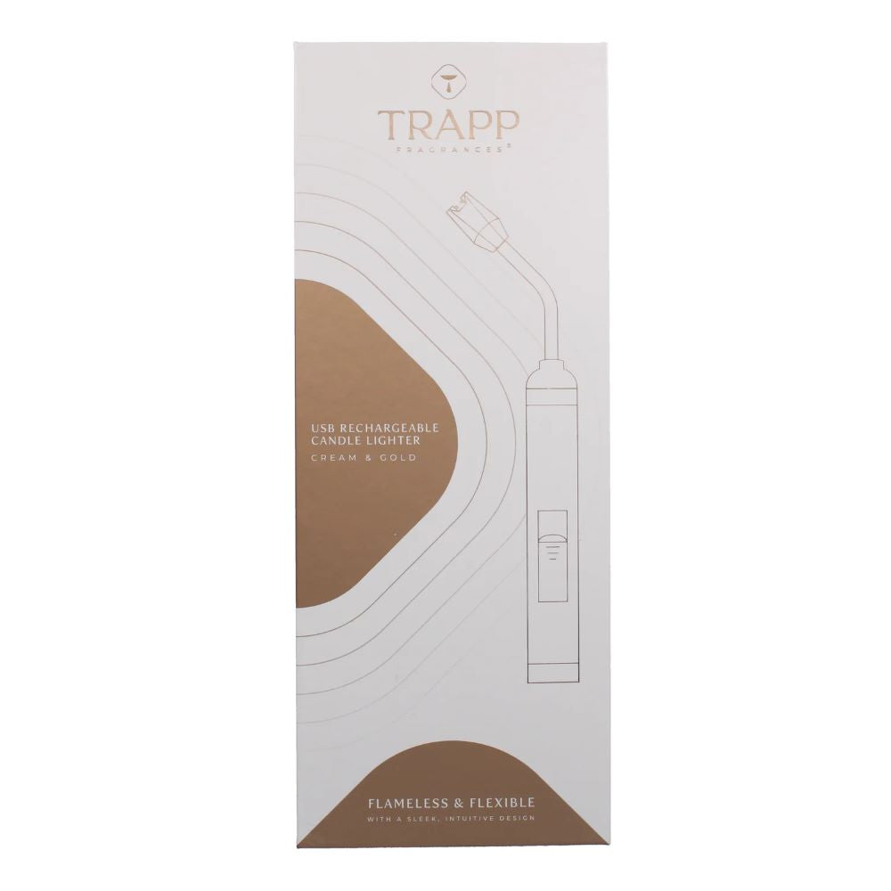 Trapp Cream & Gold USB Candle Lighter