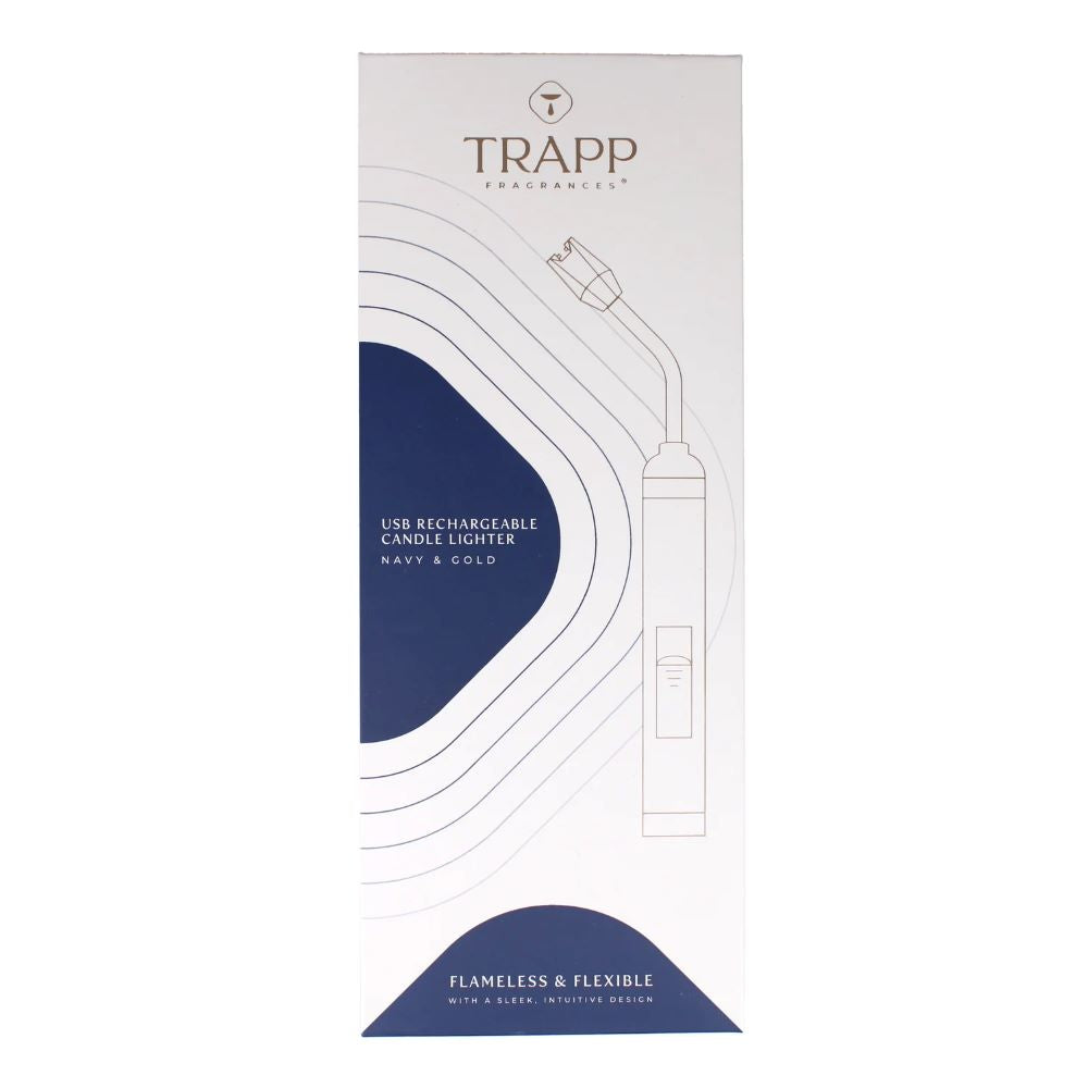 Trapp Navy & Gold USB Candle Lighter