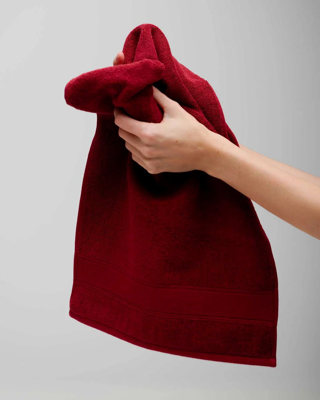 Typical Classic Stretch 2 Pack Hand Towel - Cabernet Burgundy