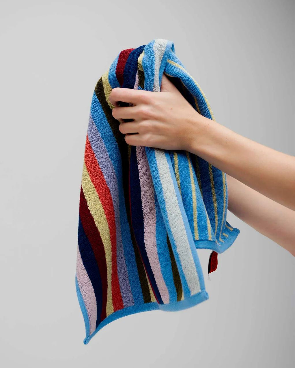 Typical Stretch Hand Towel 2 Pack - Two-Tone Multicolor Stripe