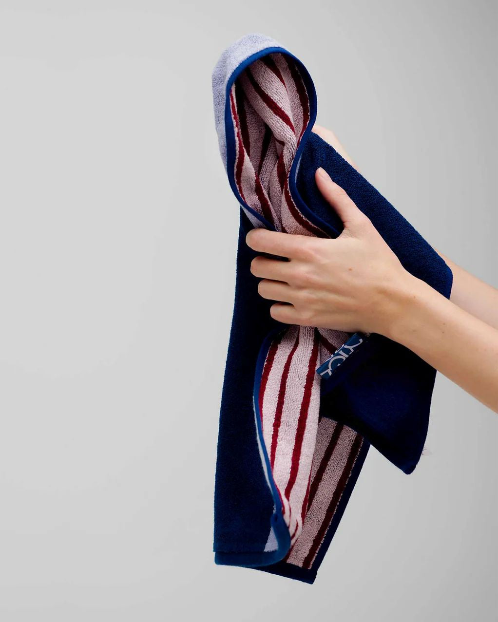 Typical Stretch Towel Two-Tone Hand Towel 2 Pack - Lilac/Studio Navy