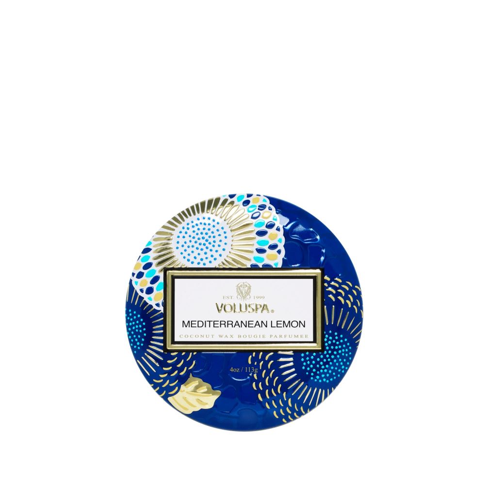 Voluspa Mediterranean Lemon Mini Tin Candle