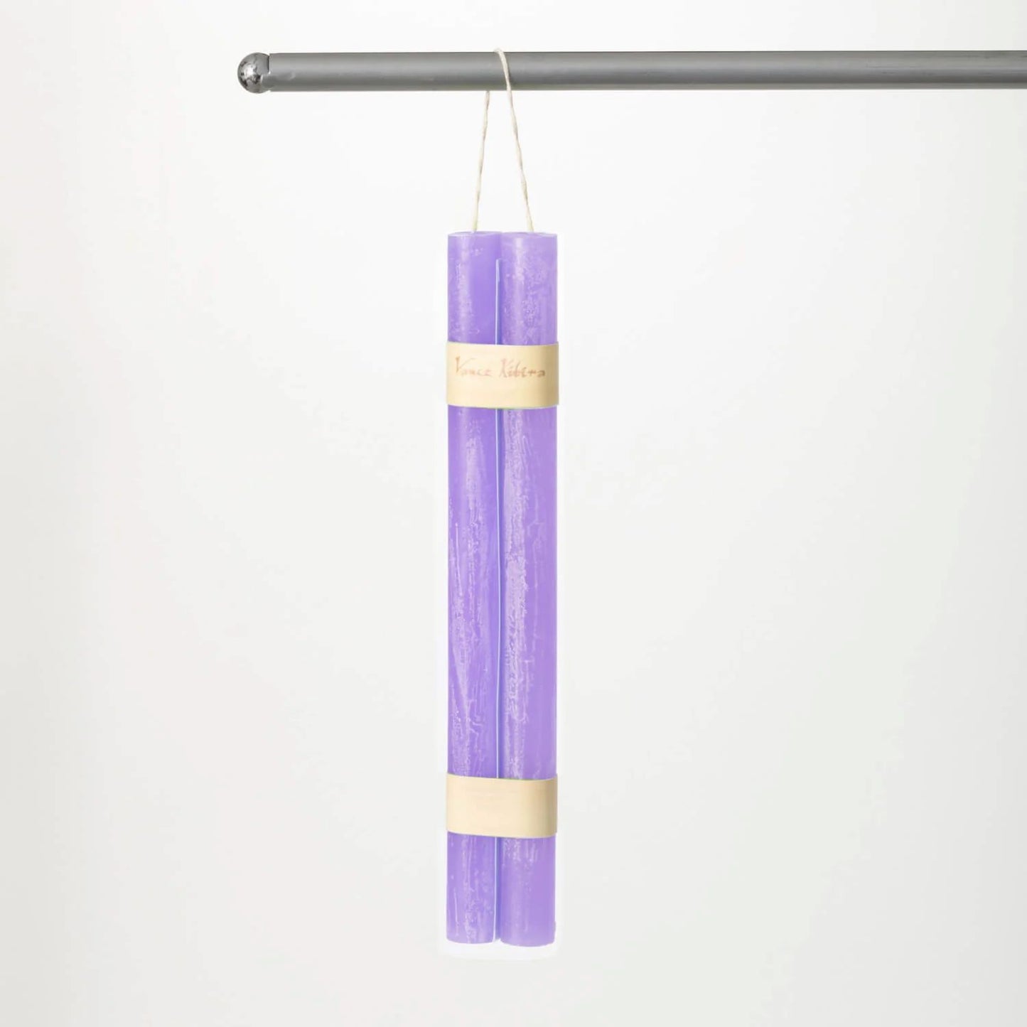 Hanging Timber Taper Candle Pair