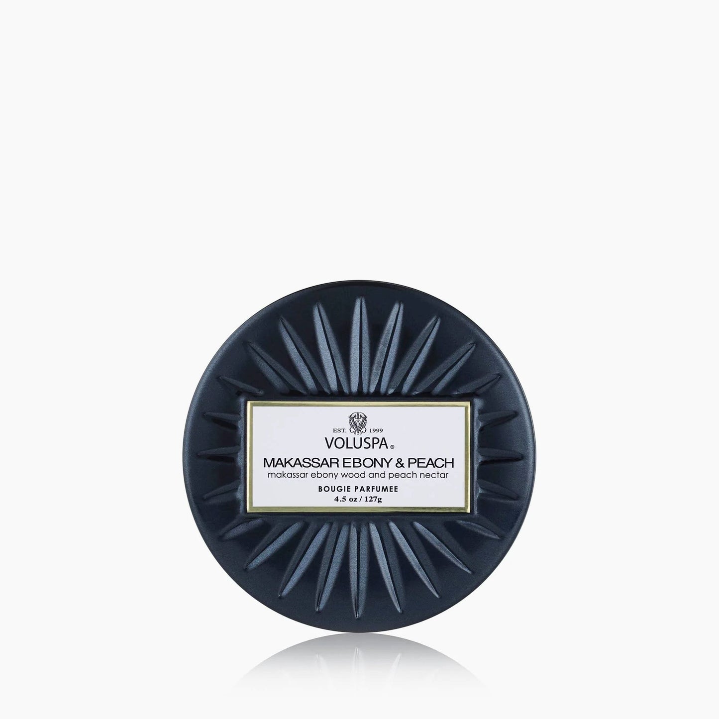 Voluspa Makassar Ebony & Peach Mini Tin Candle