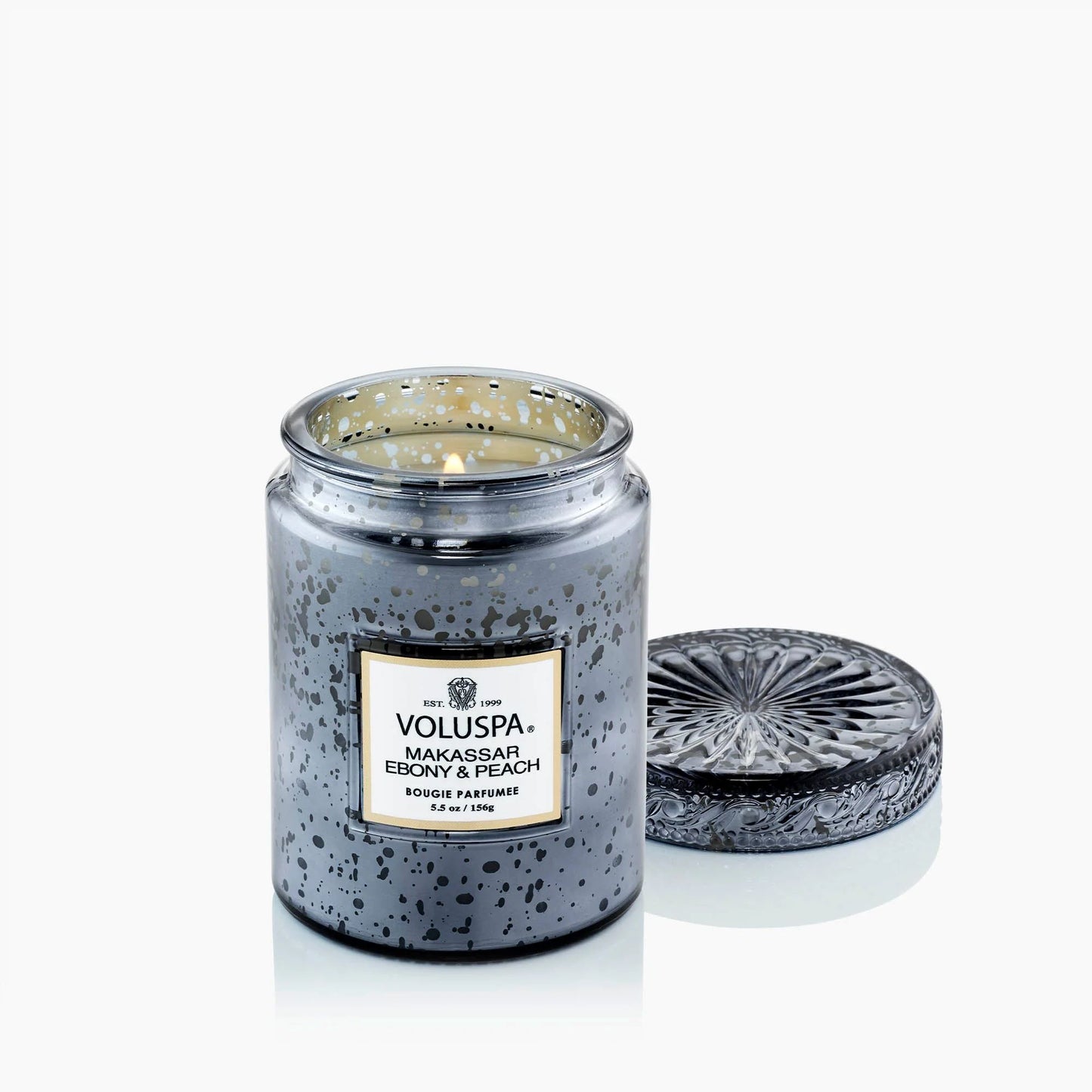 Voluspa Makassar Ebony & Peach Small Jar Candle