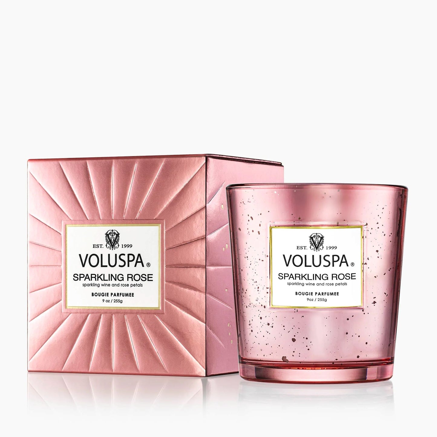 Voluspa Sparkling Rose Classic Boxed Candle
