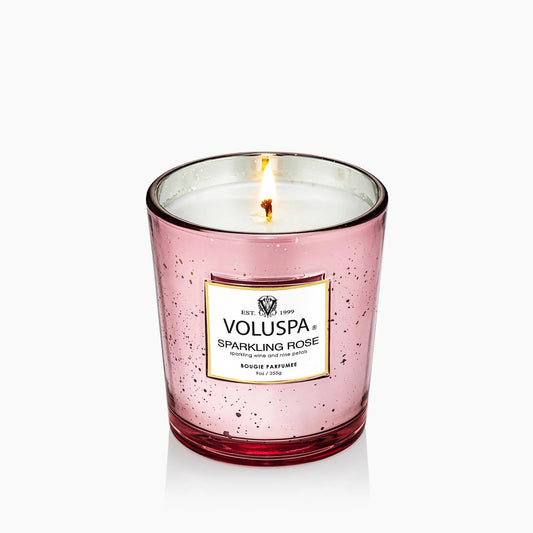Voluspa Sparkling Rose Classic Boxed Candle