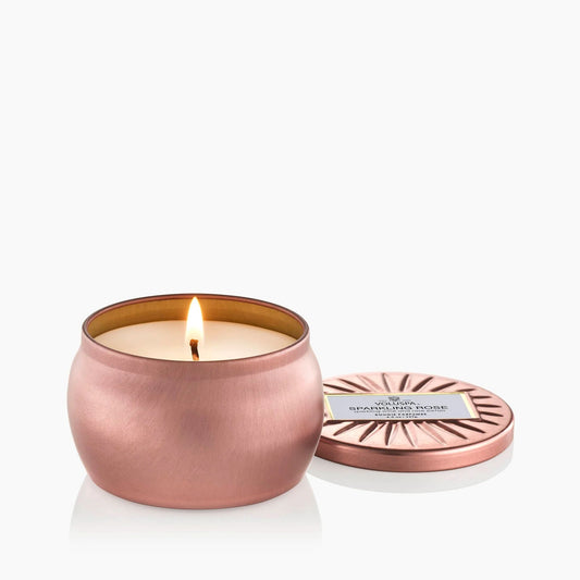 Voluspa Sparkling Rose Mini Tin Candle