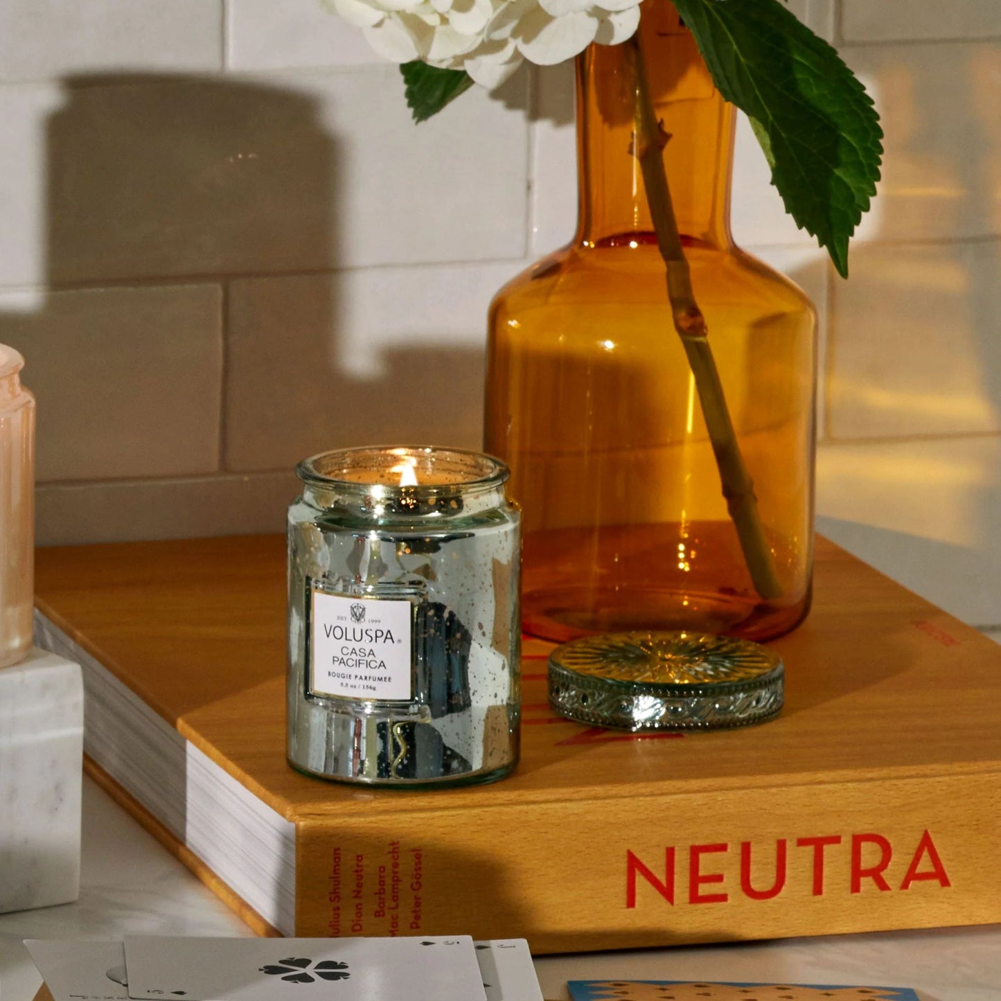 Voluspa Casa Pacifica Small Glass Jar Candle
