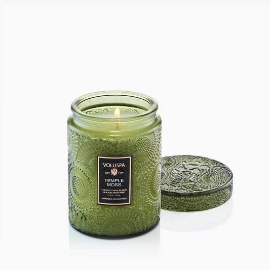Voluspa Temple Moss Small Jar Candle