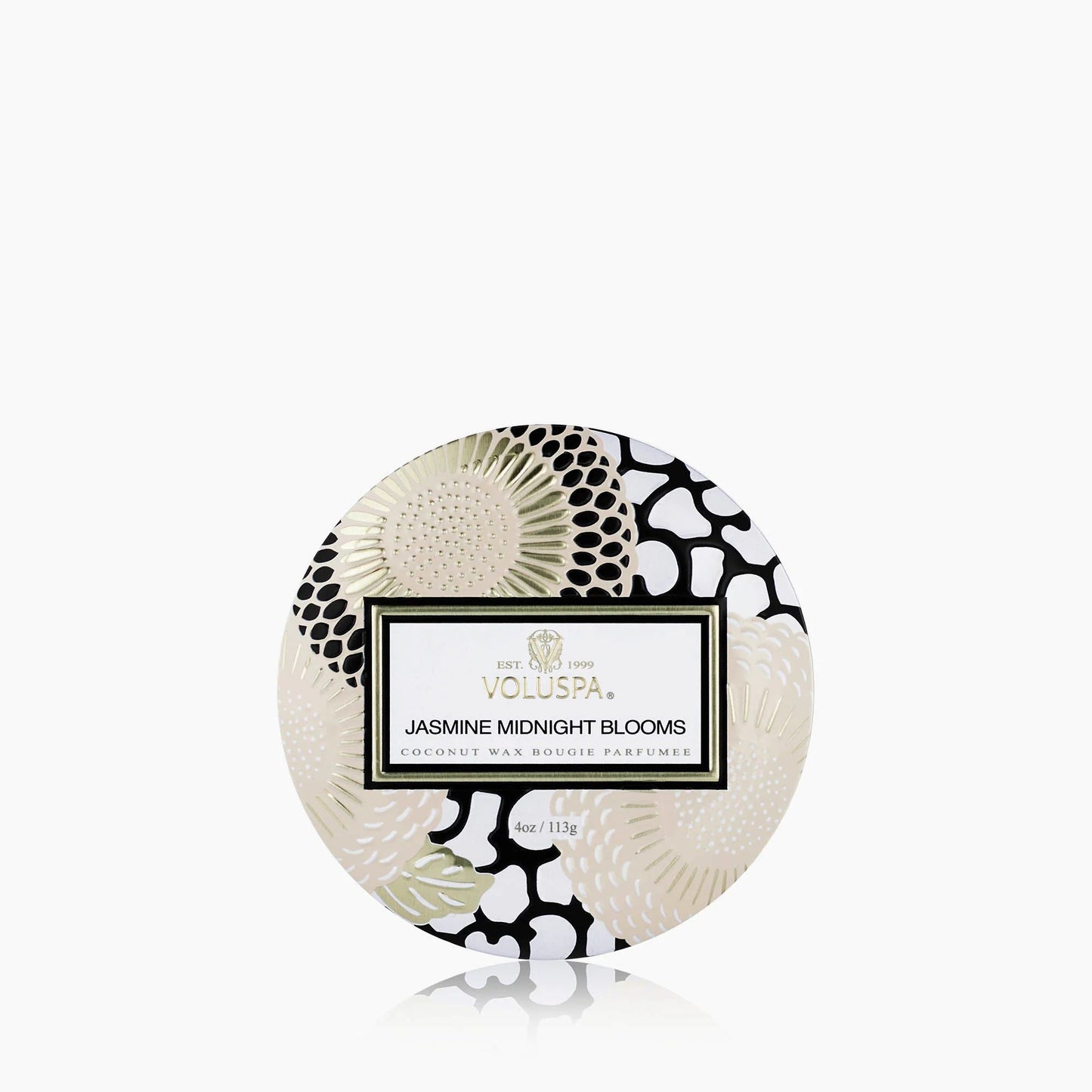 Voluspa Jasmine Midnight Blooms Mini Tin Candle