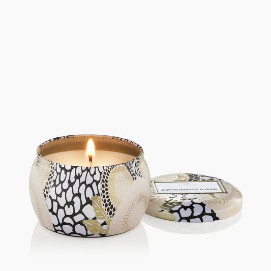 Voluspa Jasmine Midnight Blooms Mini Tin Candle