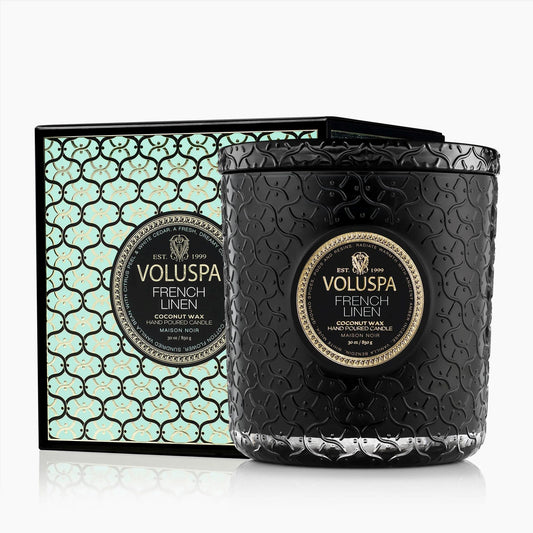 Voluspa French Linen Luxe Candle