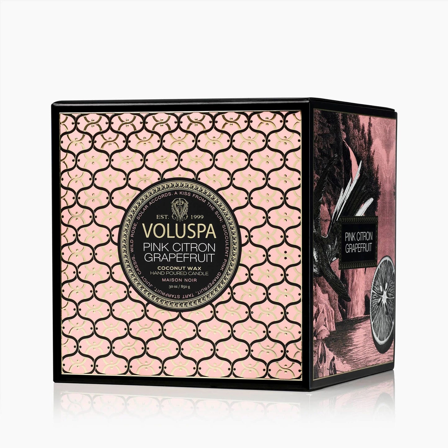 Voluspa Pink Citron Grapefruit Boxed Luxe Candle