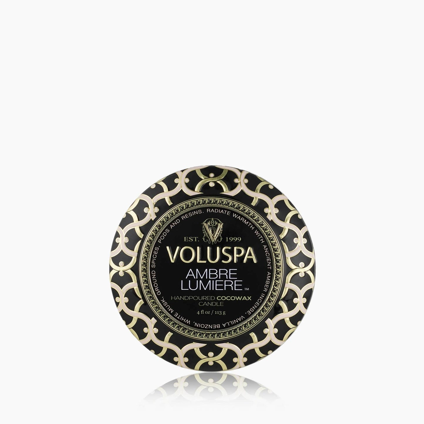 Voluspa Ambre Lumiere Mini Tin Candle