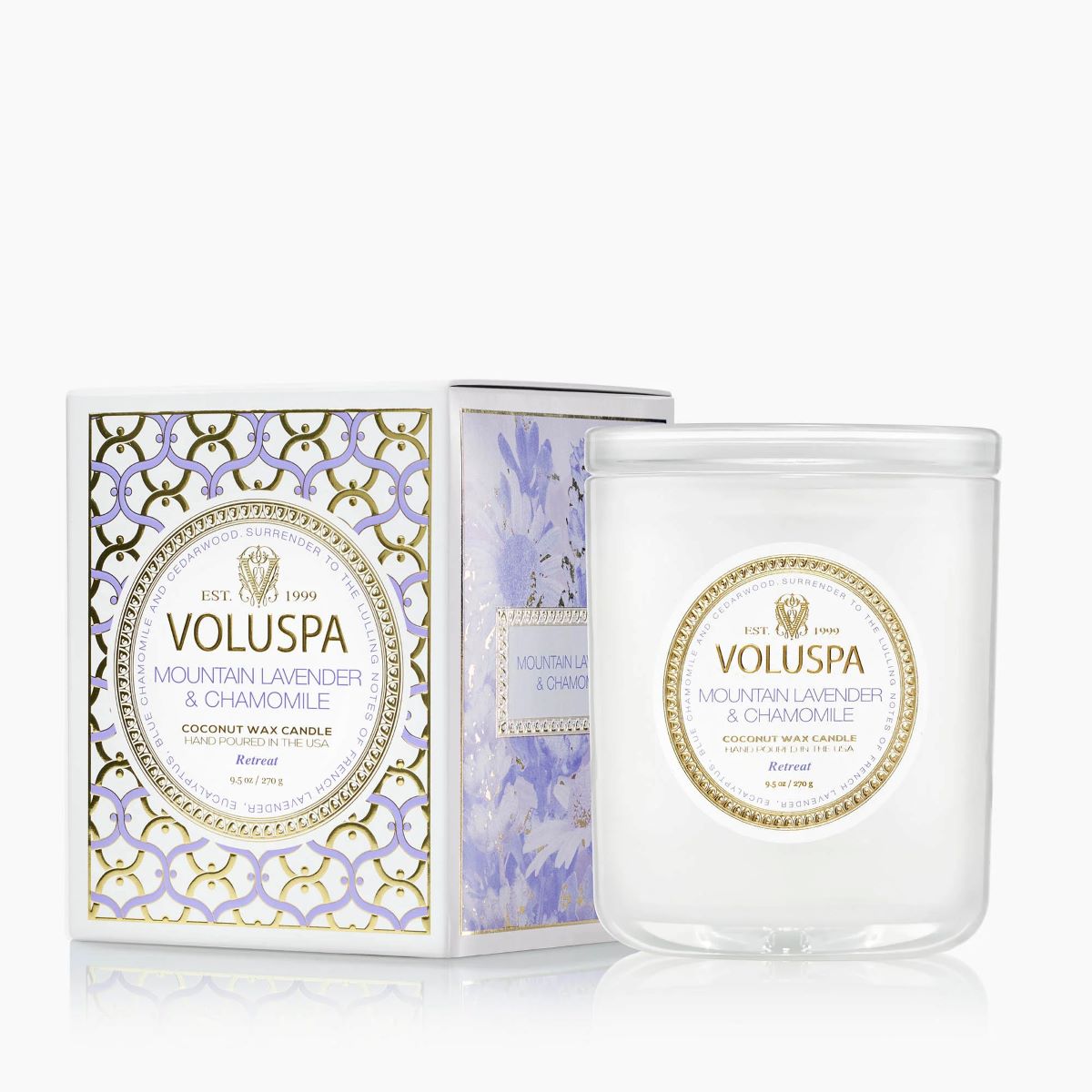 Voluspa Mountain Lavender & Chamomile Classic Candle