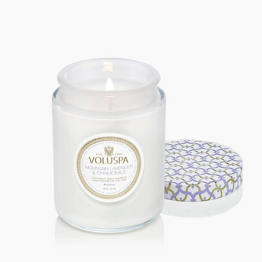 Voluspa Mountain Lavender & Chamomile Large Jar Candle