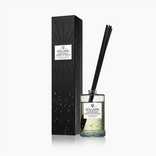 Voluspa Makassar Ebony & Peach Reed Diffuser