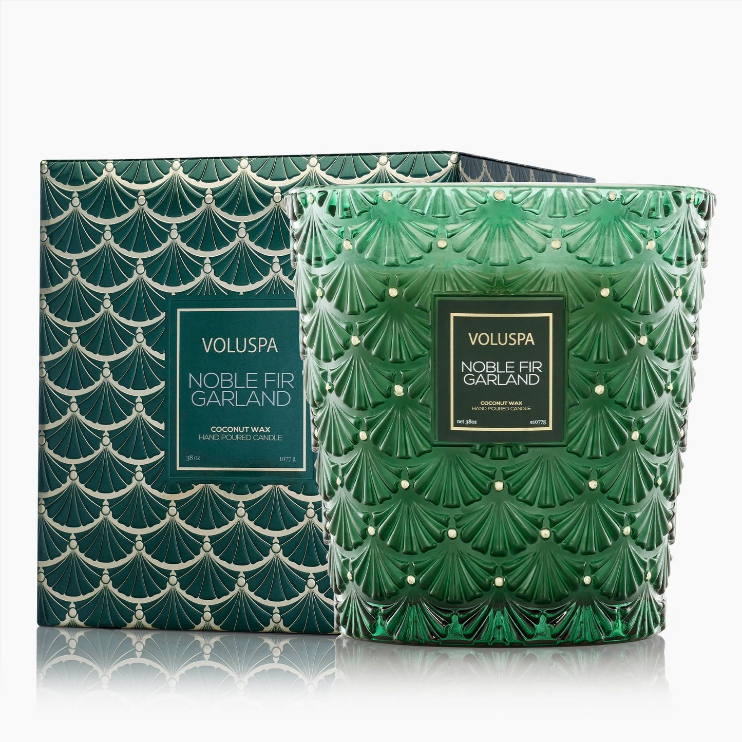 Voluspa Noble Fir Garland 3 Wick Hearth Candle