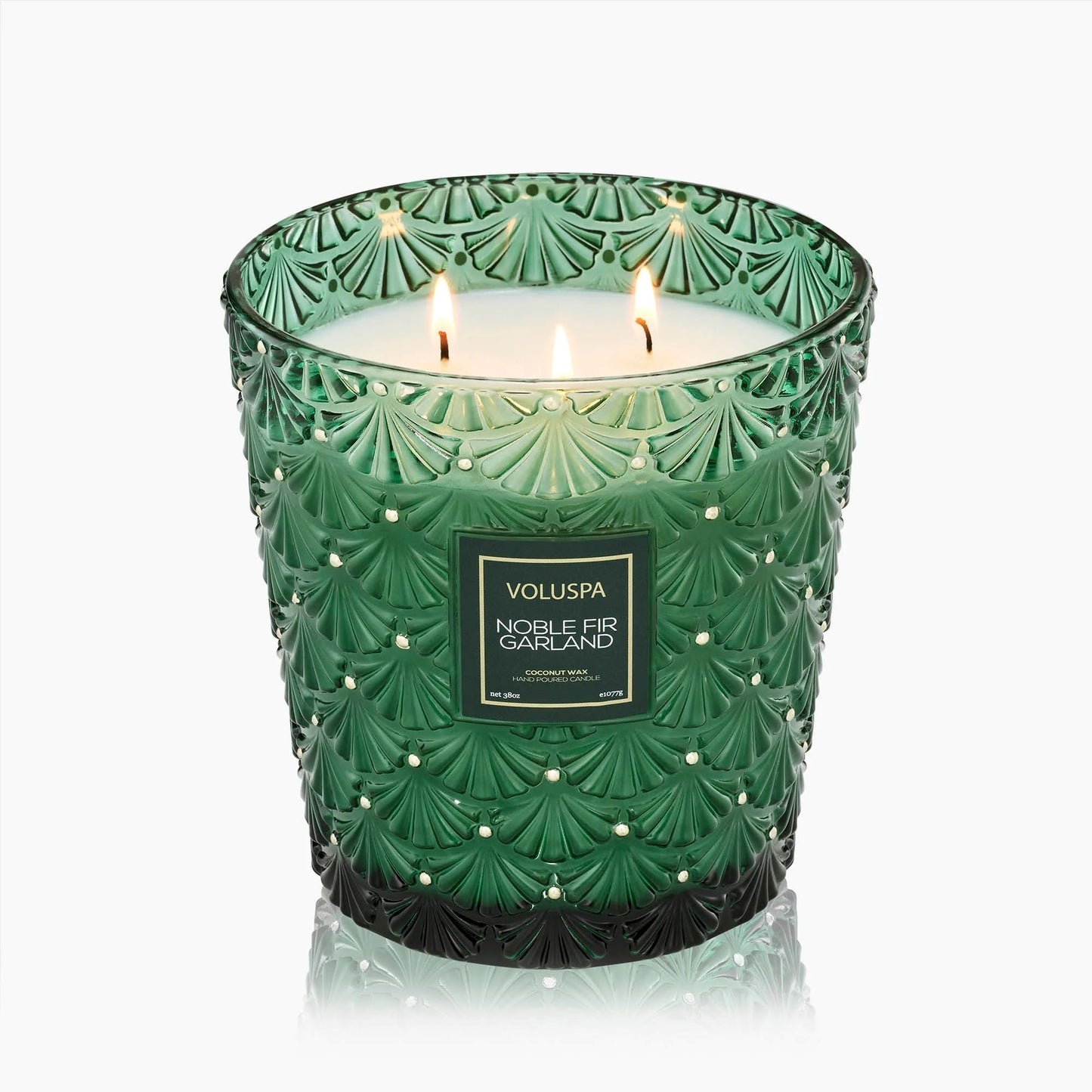 Voluspa Noble Fir Garland 3 Wick Hearth Candle