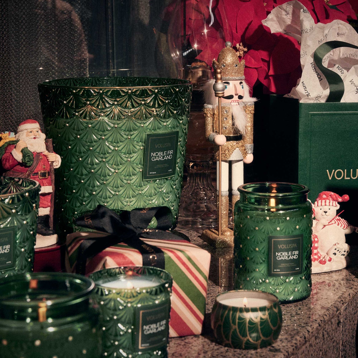Voluspa Noble Fir Garland Mini Tin Candle