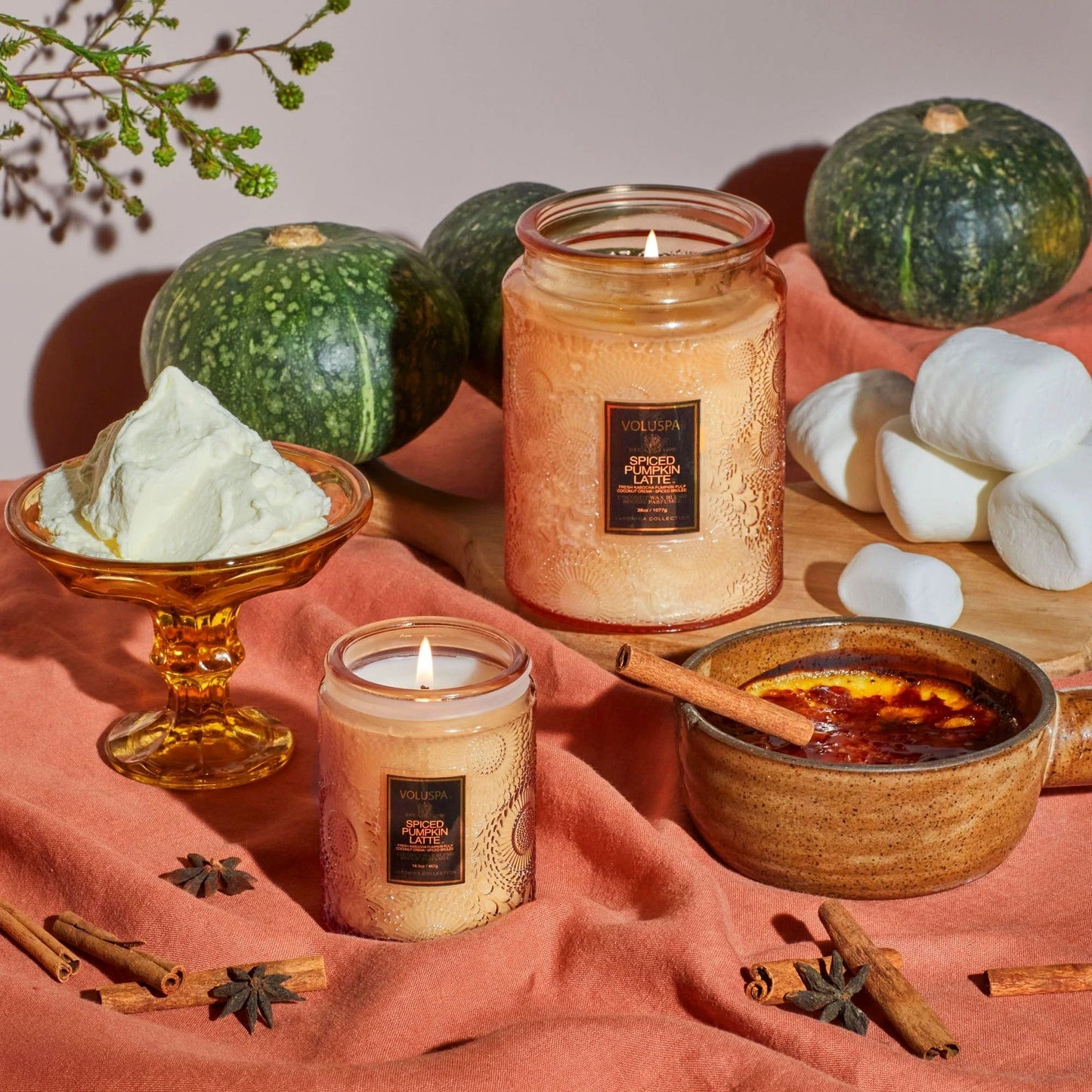 Voluspa Spiced Pumpkin Latte Large Jar Candle