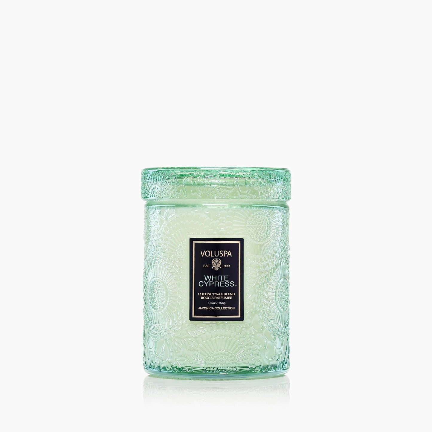 Voluspa White Cypress Small Jar Candle