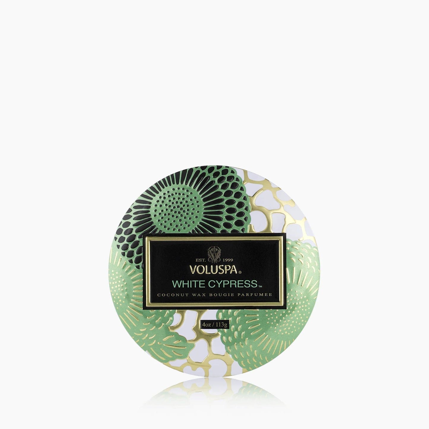 Voluspa White Cypress Mini Tin Candle
