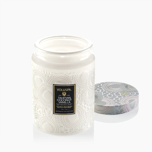 Voluspa Tahitian Coconut Vanilla Large Jar Candle