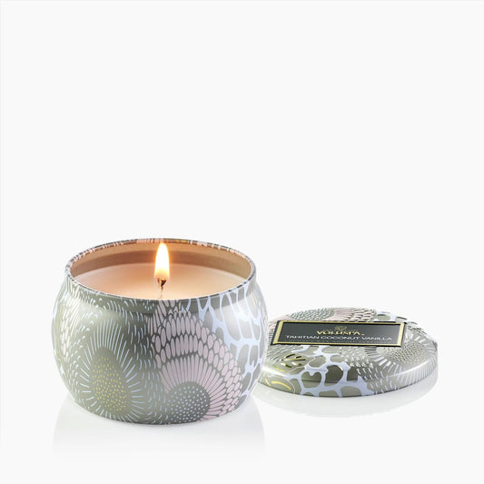 Voluspa Tahitian Coconut Vanilla Mini Tin Candle