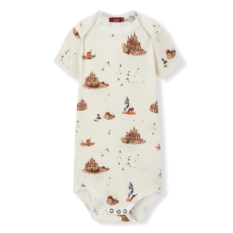 Milkbarn Sandcastle Organic Cotton One Piece